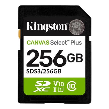 Карта пам%27яті Kingston 256GB SDXC class 10 UHS-I V10 A1 Canvas Select Plus (SDS3/256GB)