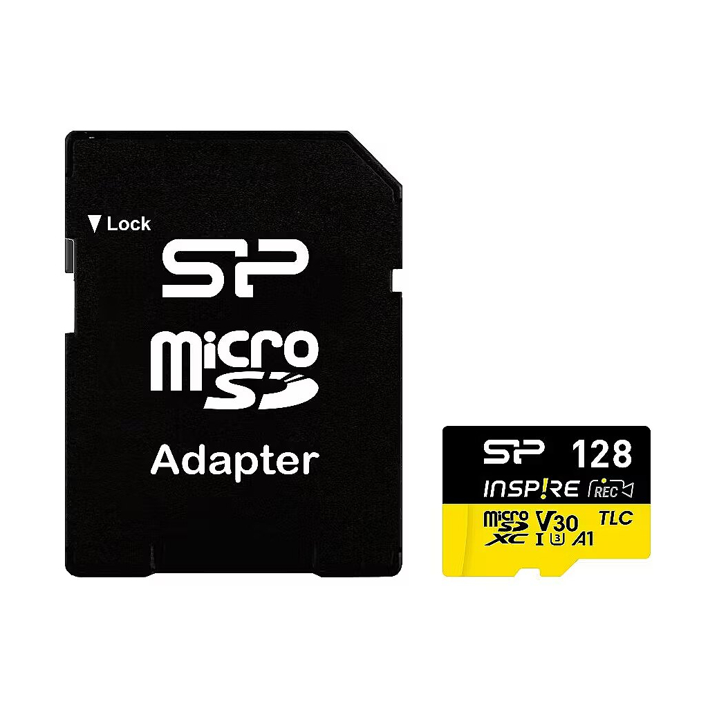 Карта пам%27яті Silicon Power 128GB microSDXC class 10 UHS-I U3 V30 A1 Inspire (SP128GBSTXLV3V1NSP) Карта пам%27яті Silicon Power 128GB microSDXC class 10 UHS-I U3 V30 A1 Inspire (SP128GBSTXLV3V1NSP)