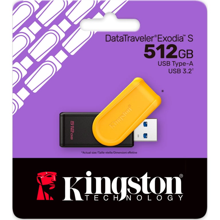 USB флеш накопичувач Kingston 512GB DataTraveler Exodia S USB 3.2 (DTXS/512GB) - фото 3
