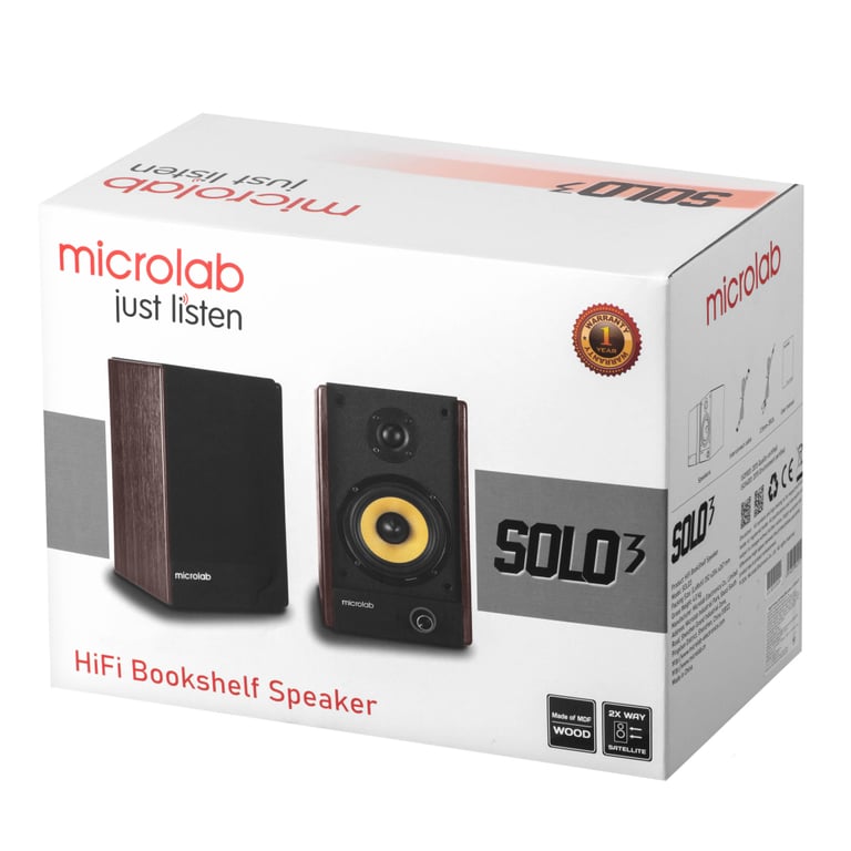 Акустична система Microlab SOLO 3 40W Brown (SOLO-3BR) - фото 12