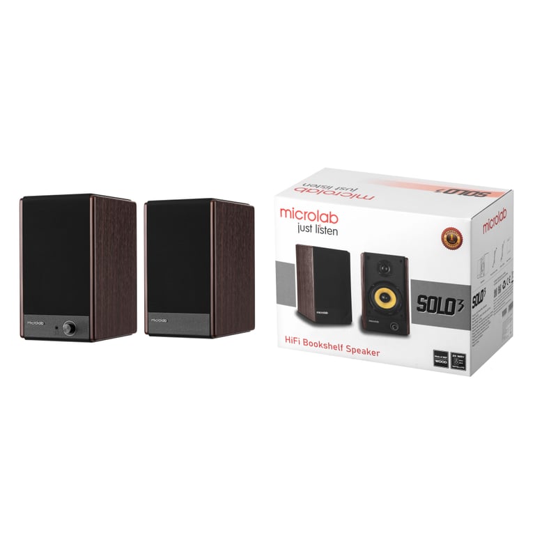 Акустична система Microlab SOLO 3 40W Brown (SOLO-3BR) - фото 4