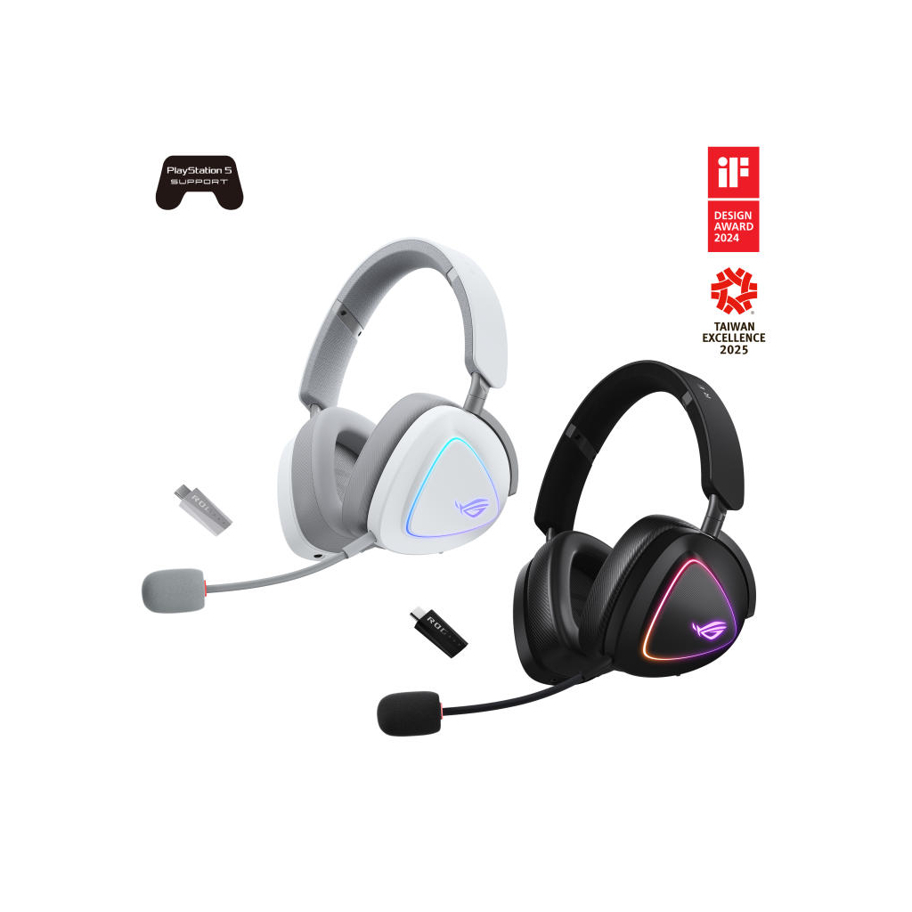 Навушники ASUS ROG Delta II White (90YH03W0-BHUA10) - фото 10 Навушники ASUS ROG Delta II White (90YH03W0-BHUA10) - фото 10