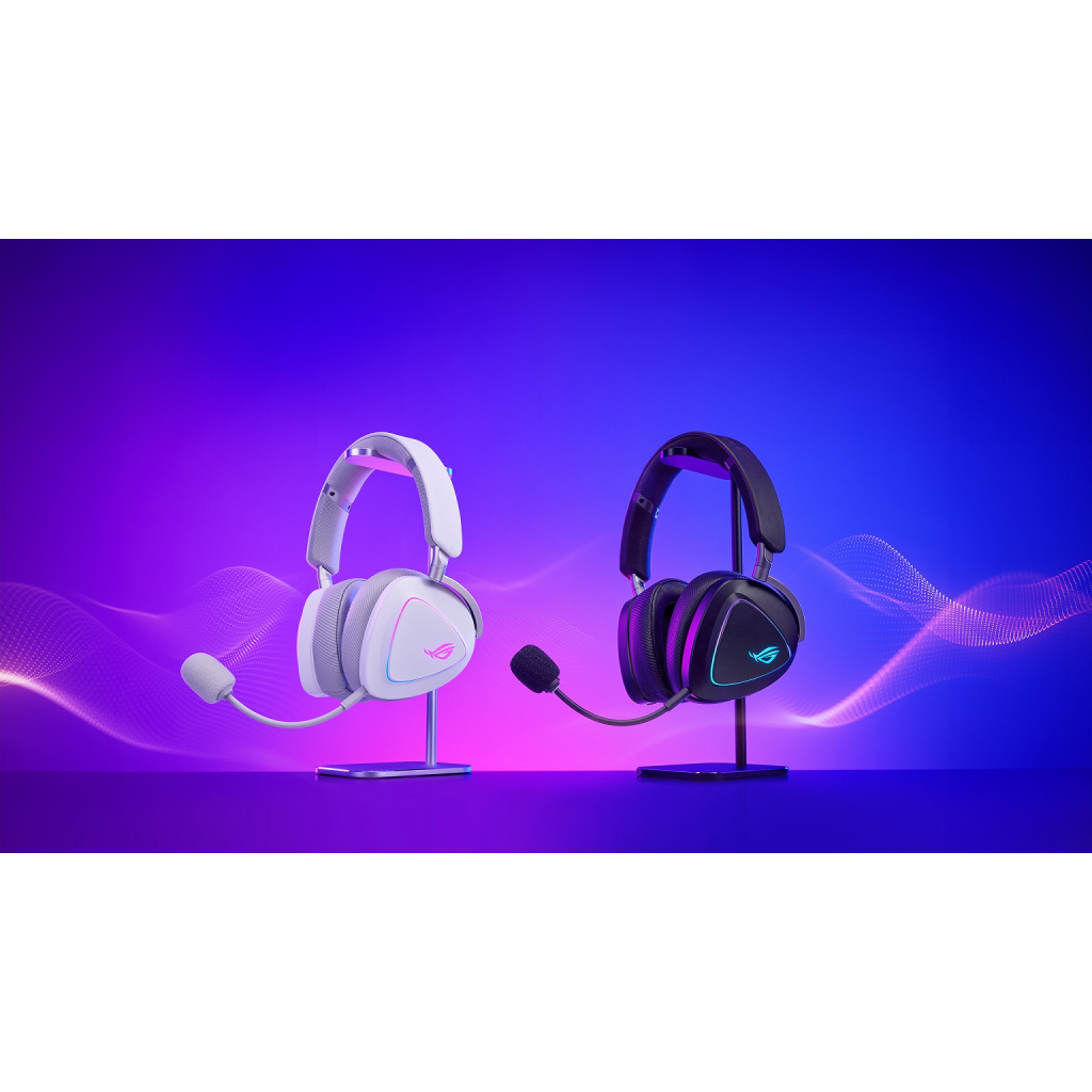 Навушники ASUS ROG Delta II White (90YH03W0-BHUA10) - фото 3 Навушники ASUS ROG Delta II White (90YH03W0-BHUA10) - фото 3