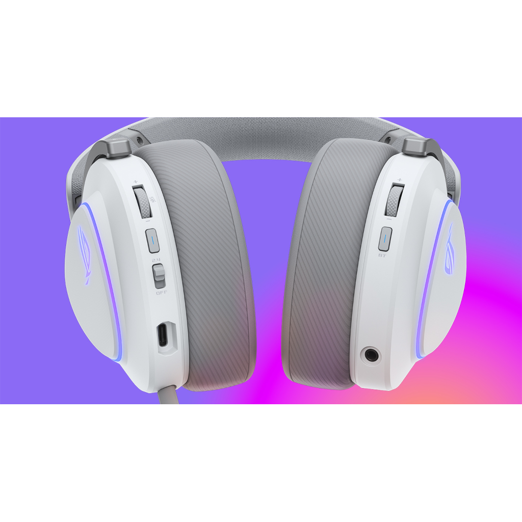 Навушники ASUS ROG Delta II White (90YH03W0-BHUA10) - фото 4 Навушники ASUS ROG Delta II White (90YH03W0-BHUA10) - фото 4