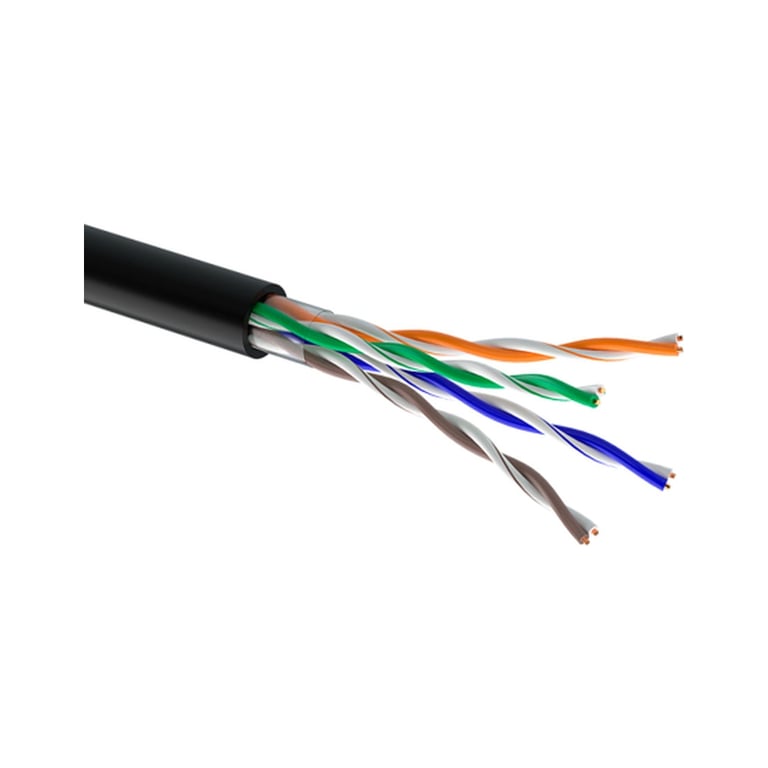 Кабель мережевий OK-Net UTP 305м cat.5e зовнішній (U/UTP-cat.5Е) (КПП-ВП (100) 4*2*0,50) - фото 1