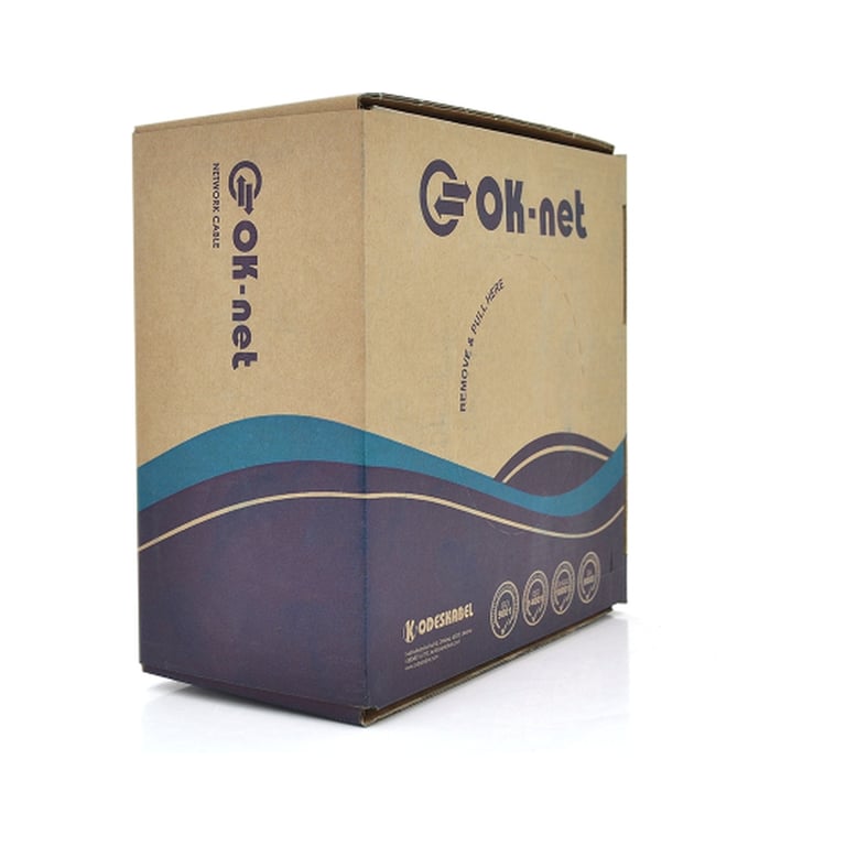 Кабель мережевий OK-Net UTP 305м cat.5e зовнішній (U/UTP-cat.5Е) (КПП-ВП (100) 4*2*0,50) - фото 2