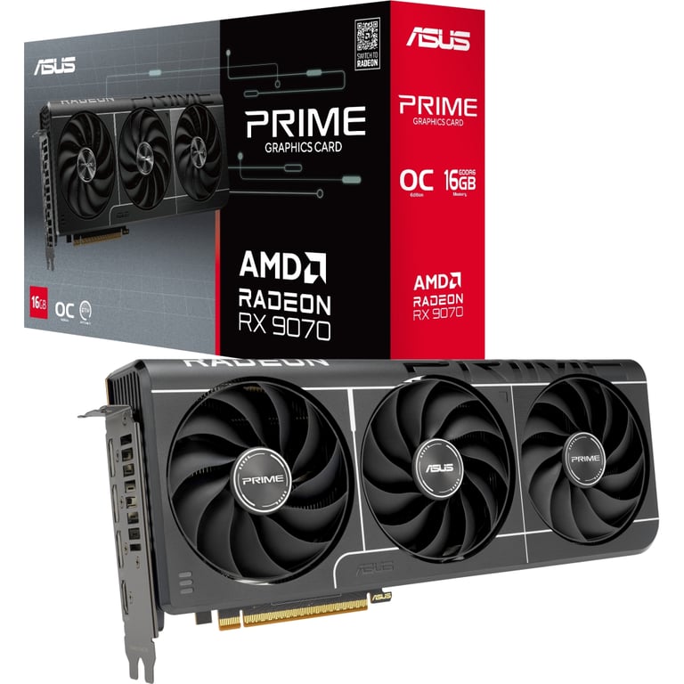 Відеокарта ASUS Radeon RX 9070 16Gb PRIME OC EVO (PRIME-RX9070-O16G-EVO) - фото 4