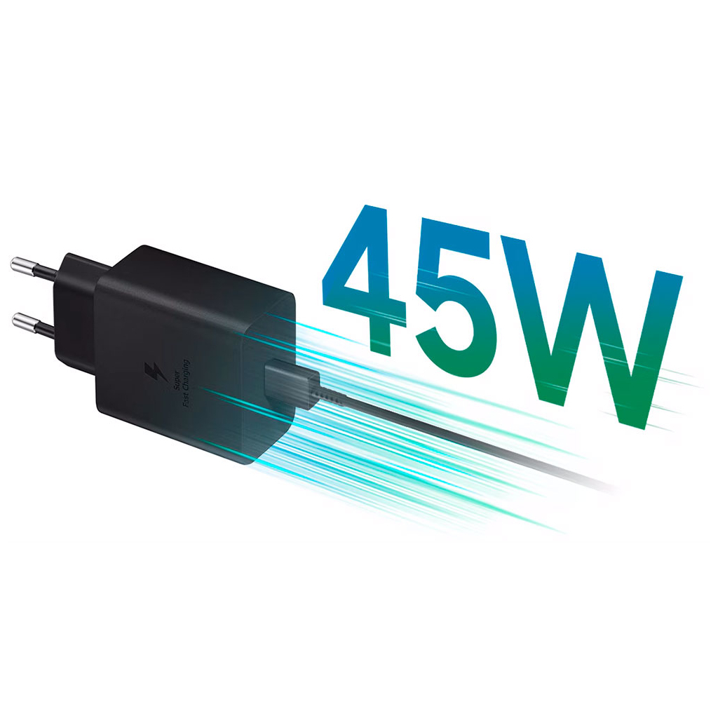 Зарядний пристрій Samsung USB-C PD45W black (EP-T4511NBEGEU) - фото 4 Зарядний пристрій Samsung USB-C PD45W black (EP-T4511NBEGEU) - фото 4