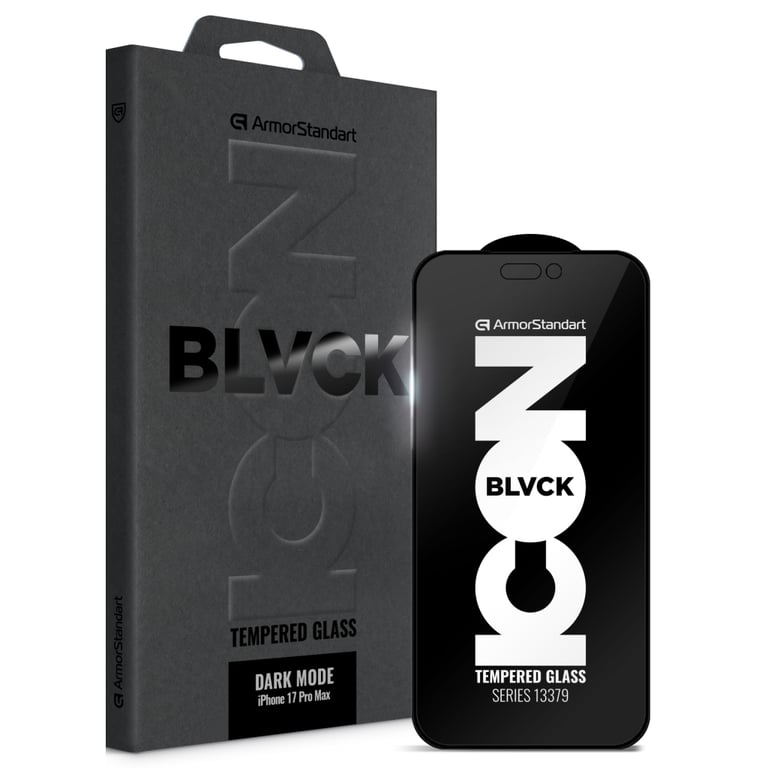 Скло захисне Armorstandart Dark Mode BI Apple iPhone 17 Pro Max (ARM86630)