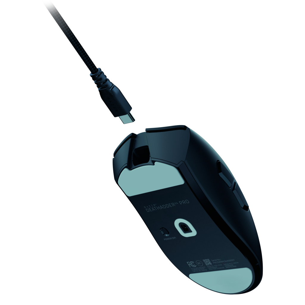 Мишка Razer DeathAdder V4 Pro Wireless/USB Black (RZ01-05330100-R3G1) - фото 6 Мишка Razer DeathAdder V4 Pro Wireless/USB Black (RZ01-05330100-R3G1) - фото 6