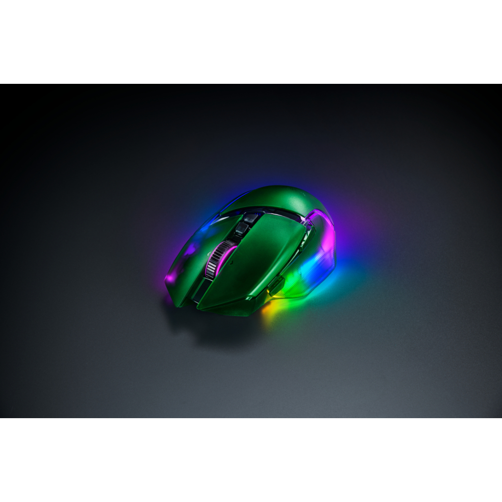 Мишка Razer Basilisk V3 Pro 35K Wireless/Bluetooth/USB Phantom Green (RZ01-05240300-R3G1) - фото 6 Мишка Razer Basilisk V3 Pro 35K Wireless/Bluetooth/USB Phantom Green (RZ01-05240300-R3G1) - фото 6