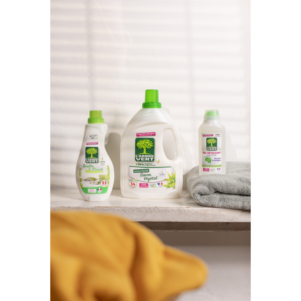 Гель для прання L'Arbre Vert Рослинне мило 1.53 л (3450601046254) - фото 6 Гель для прання L'Arbre Vert Рослинне мило 1.53 л (3450601046254) - фото 6