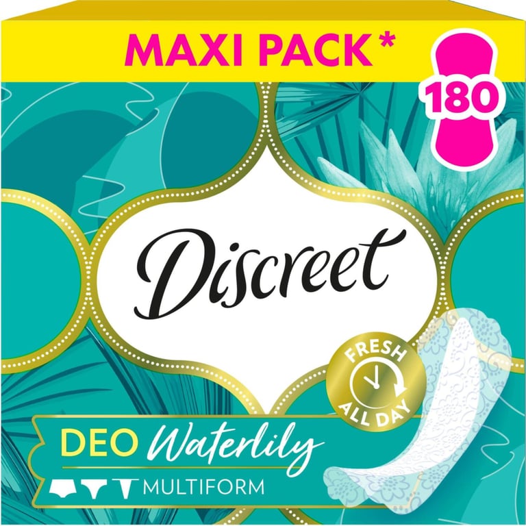 Щоденні прокладки Discreet Deo Waterlily 180 шт. (8700216859226) - фото 1