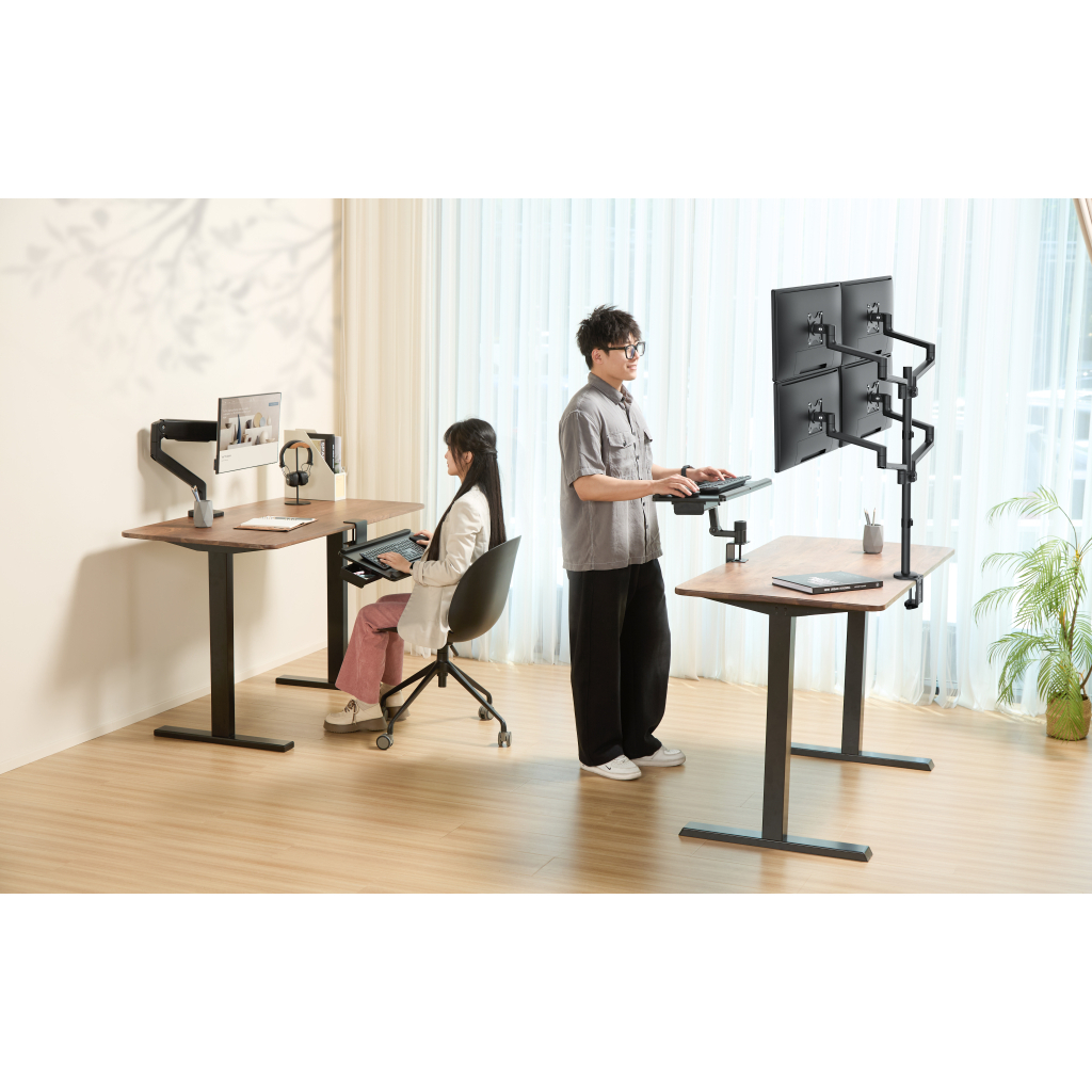 Органайзер для столу OfficePro Sit-stand keyboard tray (KT163B) - фото 4 Органайзер для столу OfficePro Sit-stand keyboard tray (KT163B) - фото 4