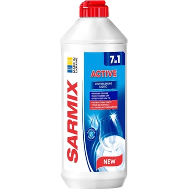 Засіб для ручного миття посуду Sarmix Active 500 мл (4820268103611) - фото 1