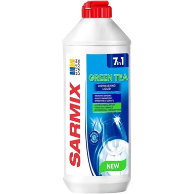 Засіб для ручного миття посуду Sarmix Green Tea 500 мл (4820268103727) - фото 1