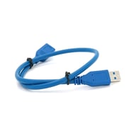 Дата кабель USB 3.0 AM/AF 0.5m blue Voltronic (YT-3.0AMAF-0.5BL) - фото 1