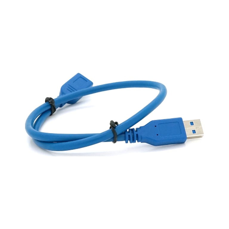 Дата кабель USB 3.0 AM/AF 0.5m blue Voltronic (YT-3.0AMAF-0.5BL) - фото 1