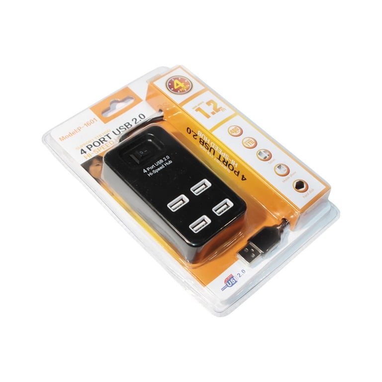 Концентратор Voltronic USB 2.0 to 4xUSB black (YT-HWS4-B) - фото 4