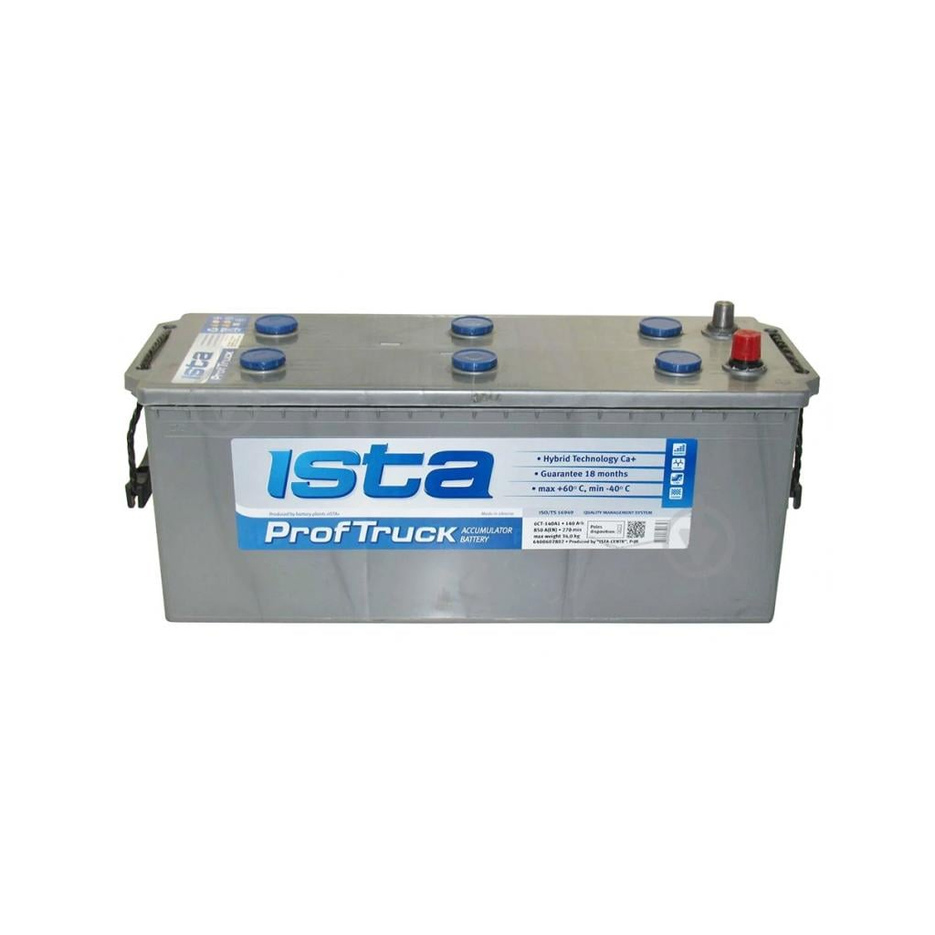 Акумулятор автомобільний Ista Prof Truck 140Ah бокова(+/-) (850EN) - фото 1