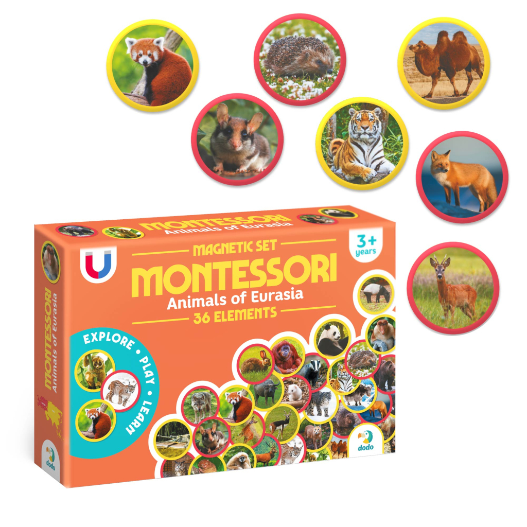 Навчальний набір DoDo Магнітний набір Монтесорі Тварини на континентах: Євразія (200285) - фото 2 Навчальний набір DoDo Магнітний набір Монтесорі Тварини на континентах: Євразія (200285) - фото 2