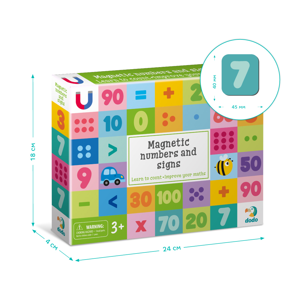 Навчальний набір DoDo Магнітні цифри і знаки. Великий набір (200274) - фото 4 Навчальний набір DoDo Магнітні цифри і знаки. Великий набір (200274) - фото 4