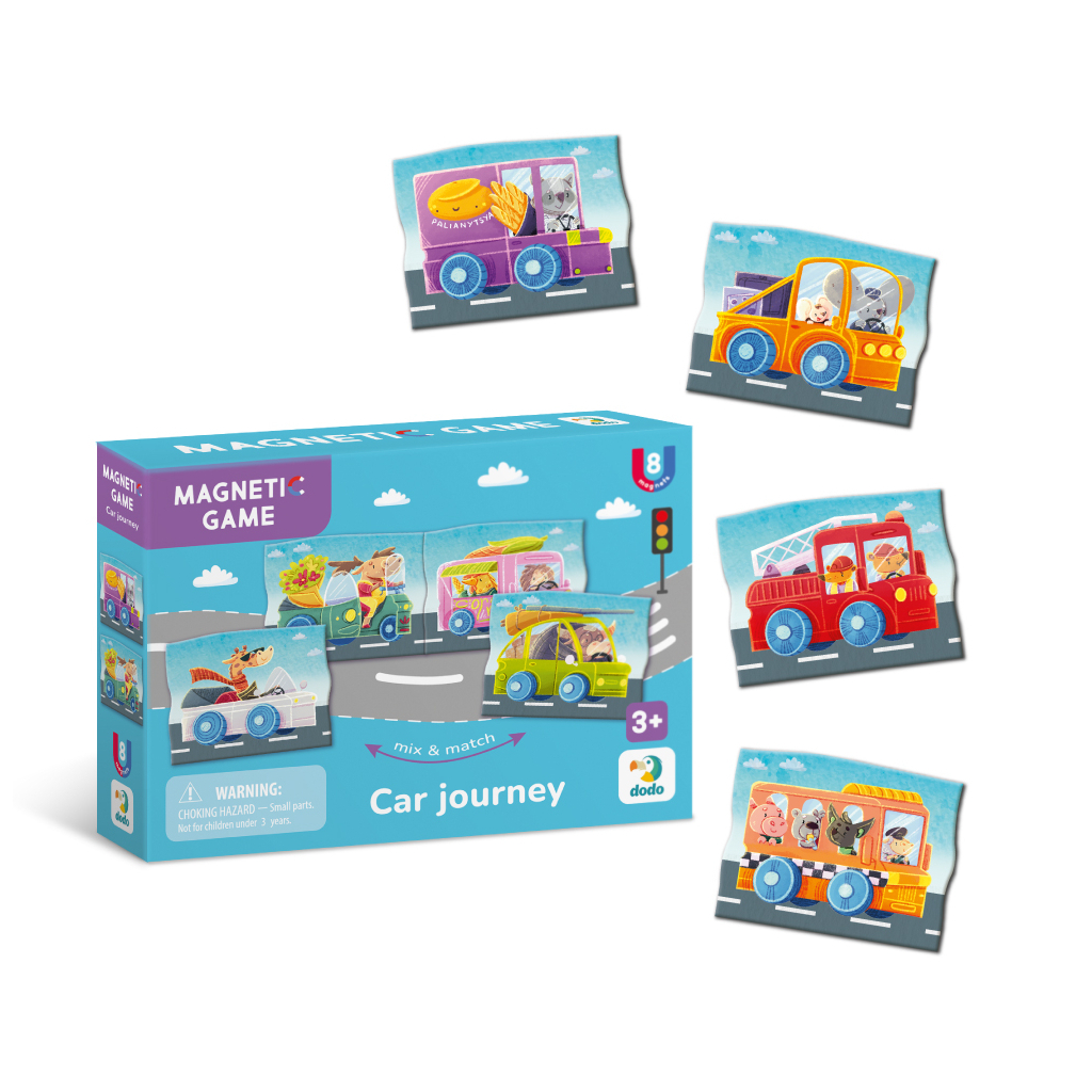 Навчальний набір DoDo Магнітна гра Автомобільна подорож (200253) - фото 2 Навчальний набір DoDo Магнітна гра Автомобільна подорож (200253) - фото 2
