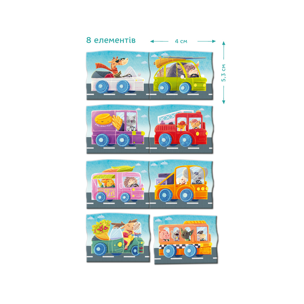 Навчальний набір DoDo Магнітна гра Автомобільна подорож (200253) - фото 5 Навчальний набір DoDo Магнітна гра Автомобільна подорож (200253) - фото 5