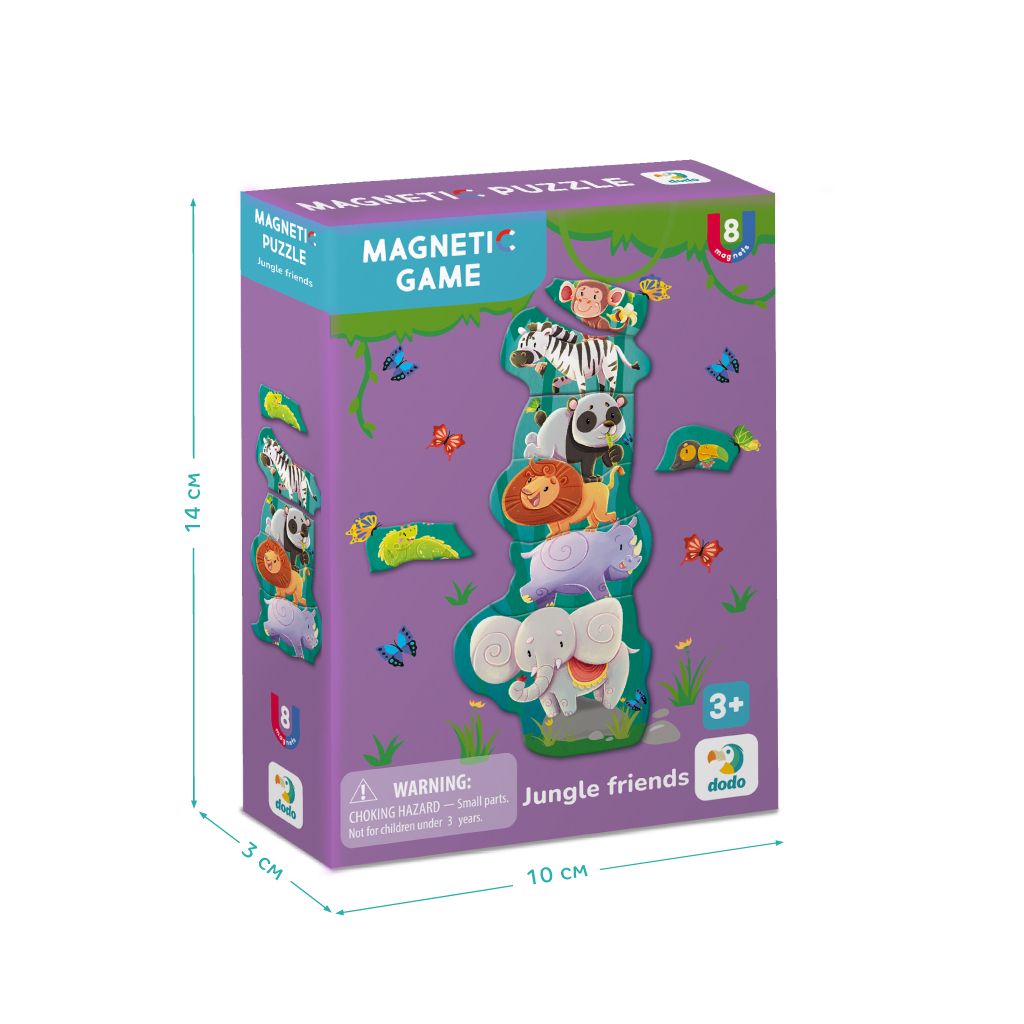 Навчальний набір DoDo Магнітна гра Друзі з джунглів (200256) - фото 4 Навчальний набір DoDo Магнітна гра Друзі з джунглів (200256) - фото 4