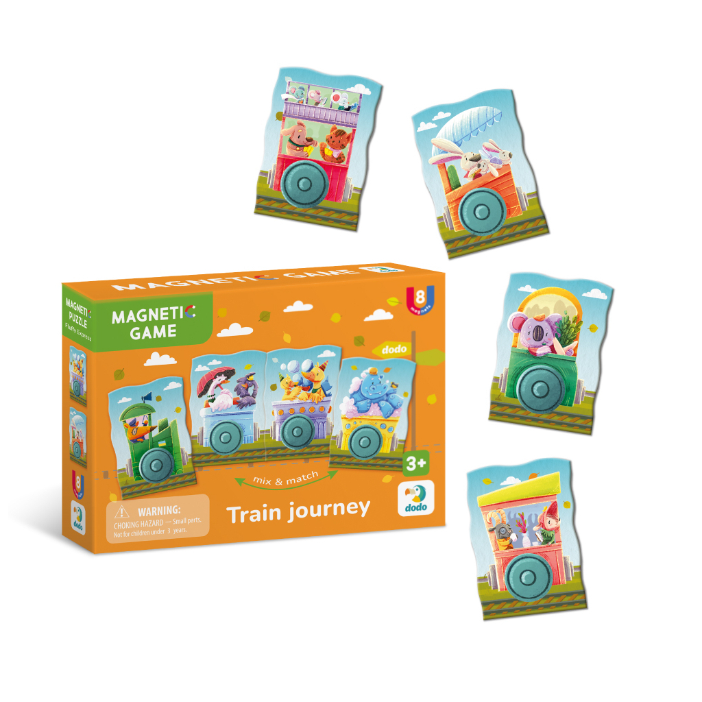 Навчальний набір DoDo Магнітна гра Подорож потягом (200254) - фото 2 Навчальний набір DoDo Магнітна гра Подорож потягом (200254) - фото 2