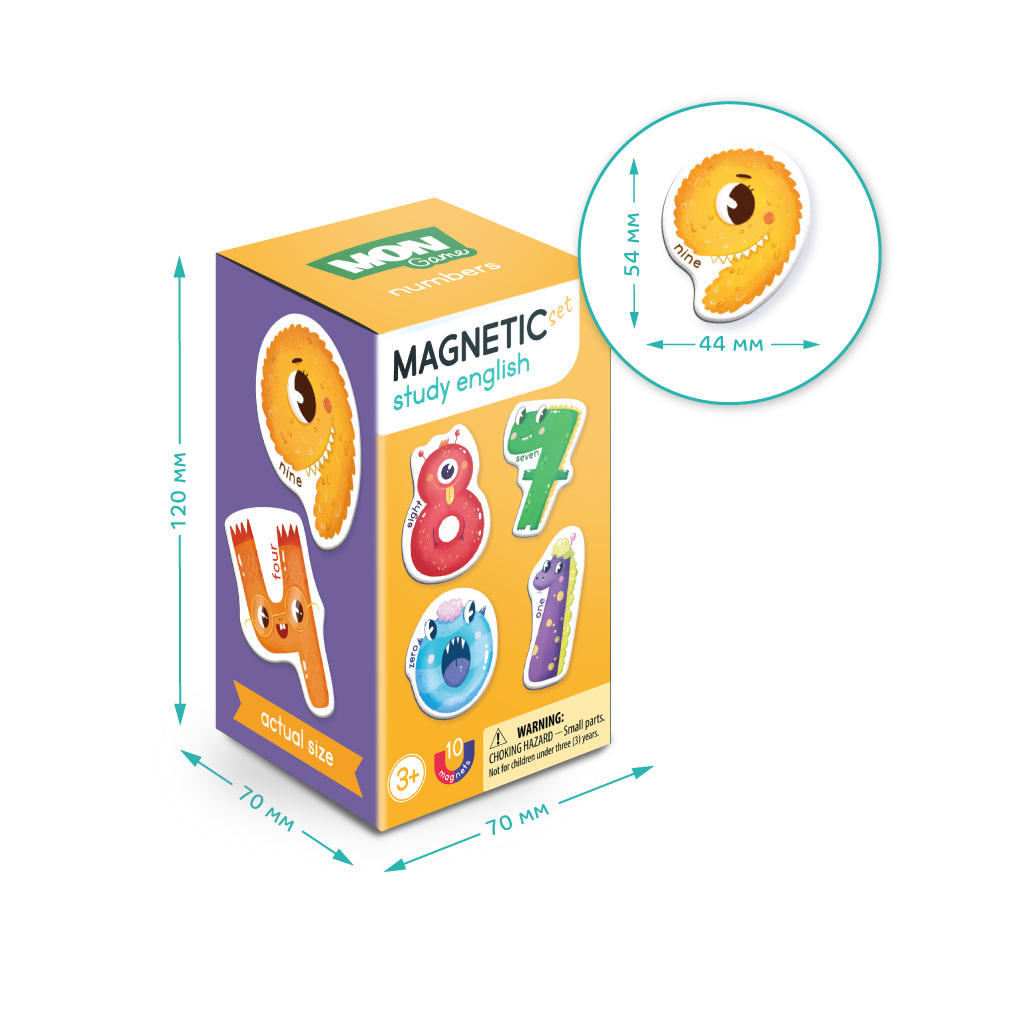 Навчальний набір DoDo Магнітна гра Цифри (200204) - фото 3 Навчальний набір DoDo Магнітна гра Цифри (200204) - фото 3