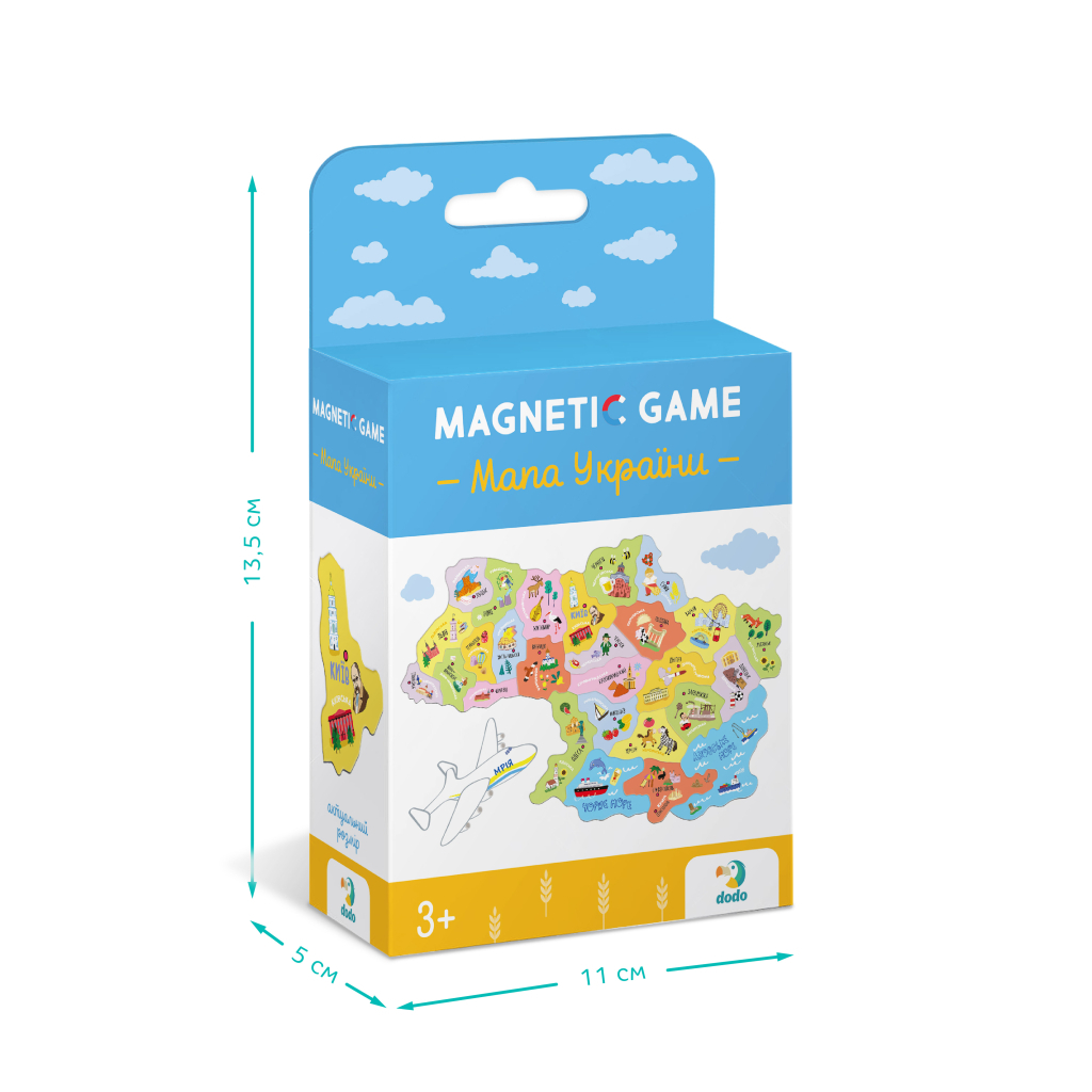 Навчальний набір DoDo Магнітна мапа України (200241) - фото 2 Навчальний набір DoDo Магнітна мапа України (200241) - фото 2