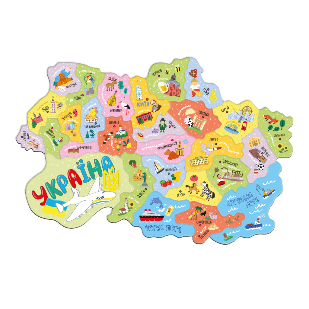 Навчальний набір DoDo Магнітна мапа України (200241) - фото 6 Навчальний набір DoDo Магнітна мапа України (200241) - фото 6