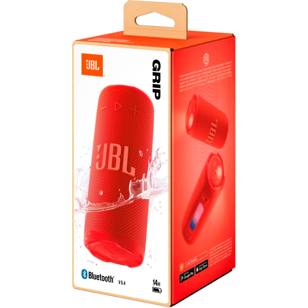 Акустична система JBL Grip Red (JBLGRIPRED) - фото 8 Акустична система JBL Grip Red (JBLGRIPRED) - фото 8