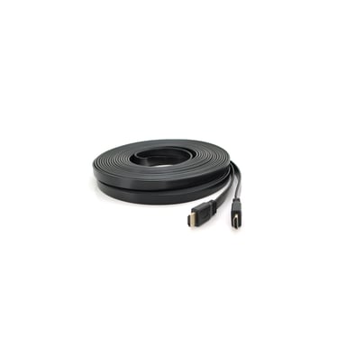 Кабель мультимедійний HDMI M to HDMI M 15.0m V1.4 black Merlion (YT-HDMI(M)/(M)SLIM-15m/06971) - фото 1