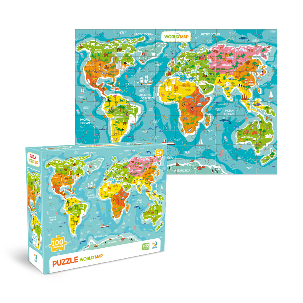 Пазл DoDo Мапа Світу (300704) - фото 2 Пазл DoDo Мапа Світу (300704) - фото 2