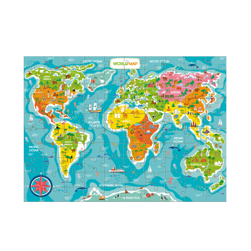 Пазл DoDo Мапа Світу (300704) - фото 3 Пазл DoDo Мапа Світу (300704) - фото 3