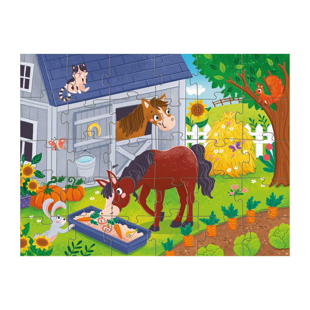 Пазл DoDo Обід для коника, 30 елементів (300684) - фото 3 Пазл DoDo Обід для коника, 30 елементів (300684) - фото 3