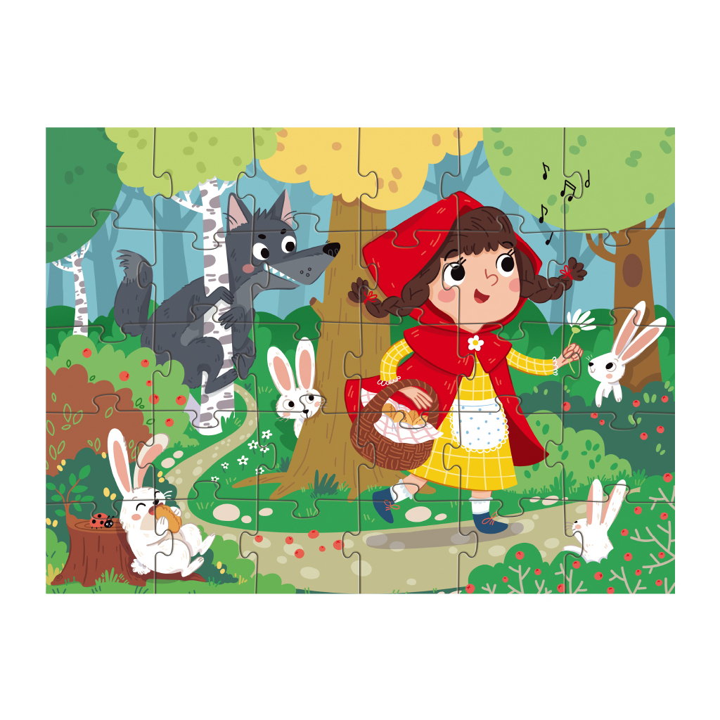 Пазл DoDo Червона шапочка, 30 елементів (300694) - фото 3 Пазл DoDo Червона шапочка, 30 елементів (300694) - фото 3