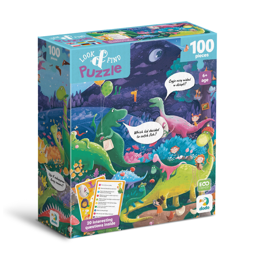 Пазл DoDo Шукай та знаходь Країна динозаврів, 100 елементів (300669) Пазл DoDo Шукай та знаходь Країна динозаврів, 100 елементів (300669)
