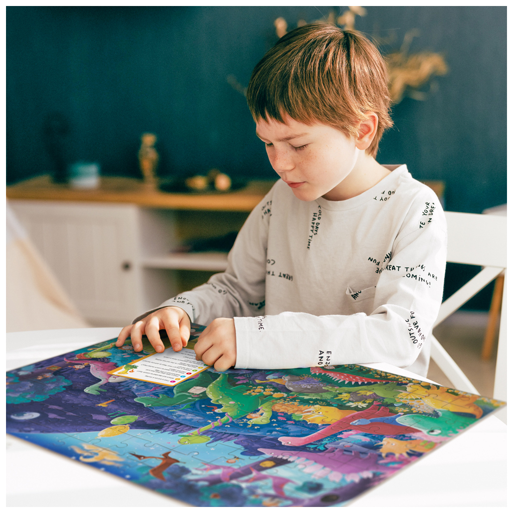 Пазл DoDo Шукай та знаходь Країна динозаврів, 100 елементів (300669) - фото 7 Пазл DoDo Шукай та знаходь Країна динозаврів, 100 елементів (300669) - фото 7