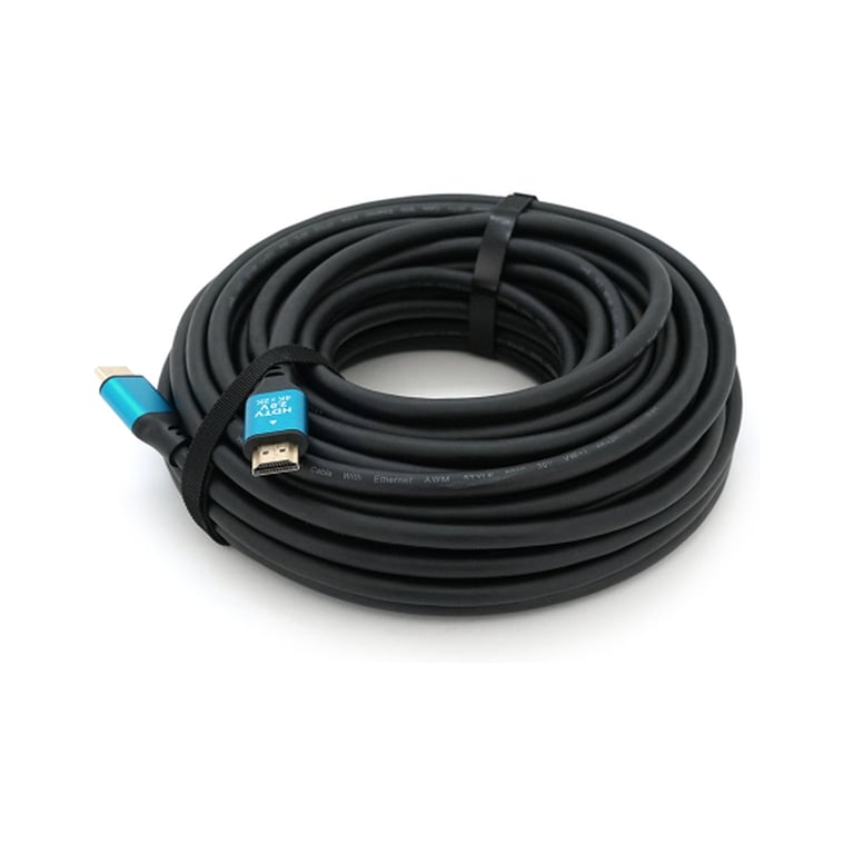 Кабель мультимедійний HDMI M to HDMI M 20.0m V2.0 4Kx2K black Merlion (YT-HDMI(M)/(M)4KV2.0-20m/19122) - фото 1