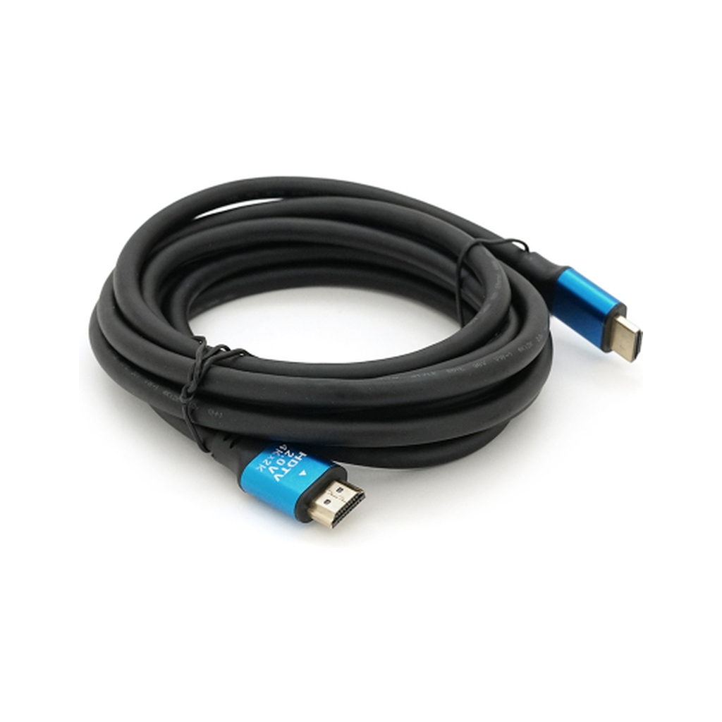 Кабель мультимедійний HDMI M to HDMI M 3.0m V2.0 4Kx2K black Merlion (YT-HDMI(M)/(M)4KV2.0-3.0m/19118) - фото 1