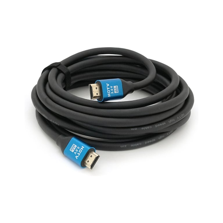 Кабель мультимедійний HDMI M to HDMI M 5.0m V2.0 4Kx2K black Merlion (YT-HDMI(M)/(M)4KV2.0-5.0m/19119) - фото 1
