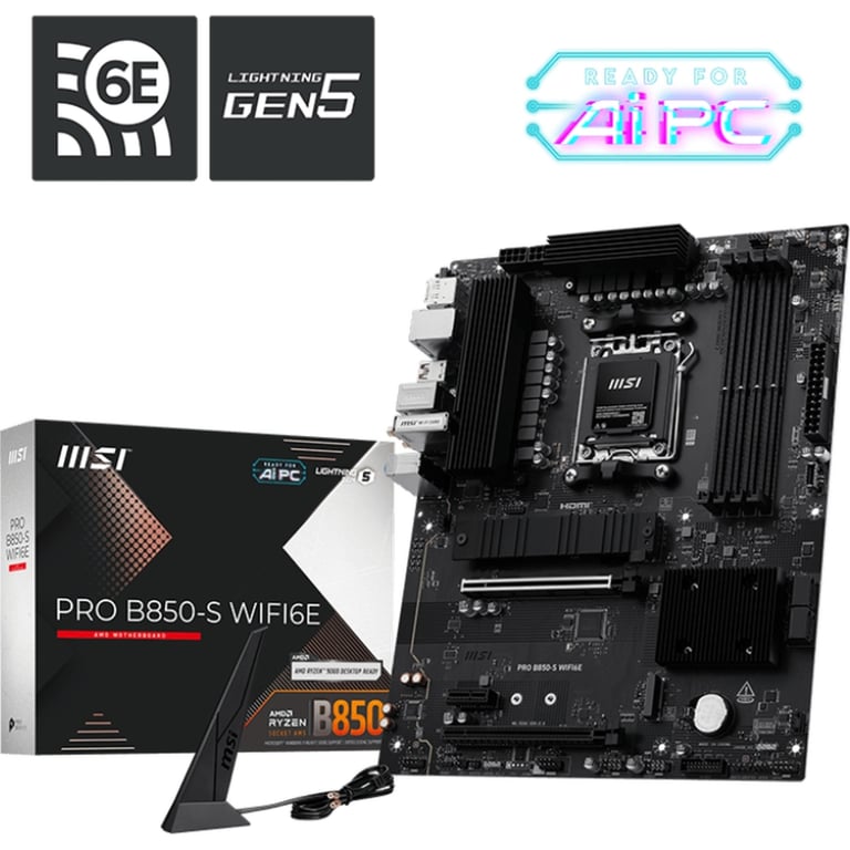 Материнська плата MSI PRO B850-S WIFI6E - фото 5