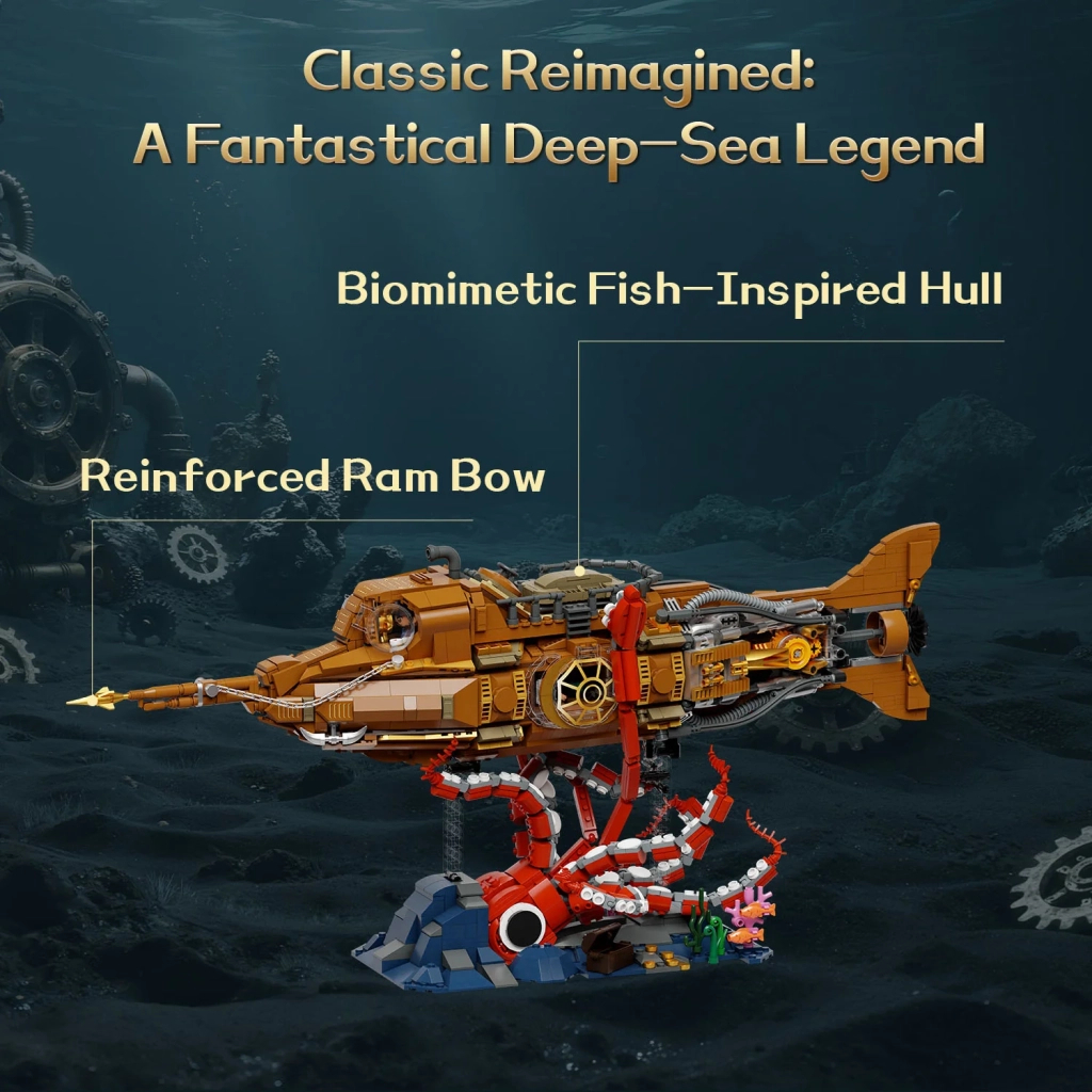 Конструктор Pantasy Steampunk- Наутілус (85029) - фото 3 Конструктор Pantasy Steampunk- Наутілус (85029) - фото 3