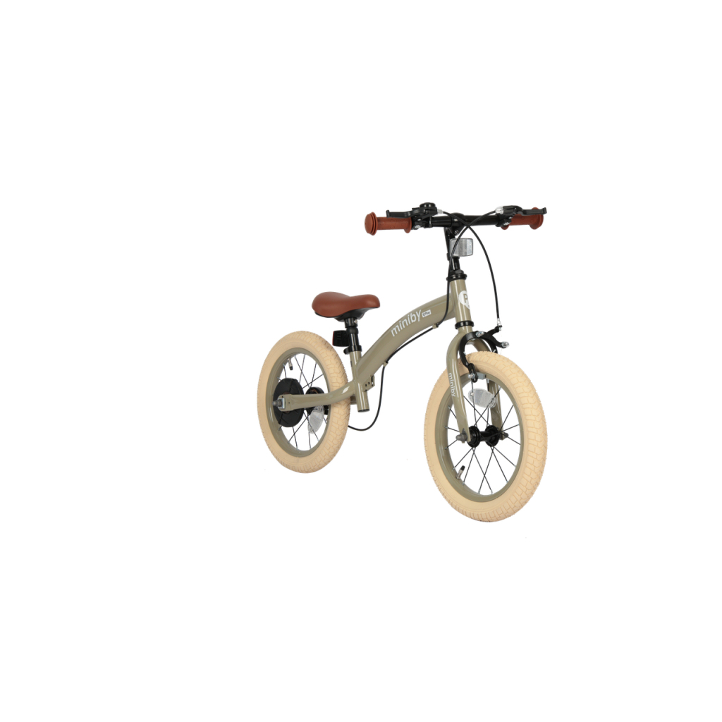 Дитячий велосипед QPlay Miniby 3 в1, біговел 14",Grey-Green (CB01MiniBy14GreyGreen) - фото 2 Дитячий велосипед QPlay Miniby 3 в1, біговел 14",Grey-Green (CB01MiniBy14GreyGreen) - фото 2