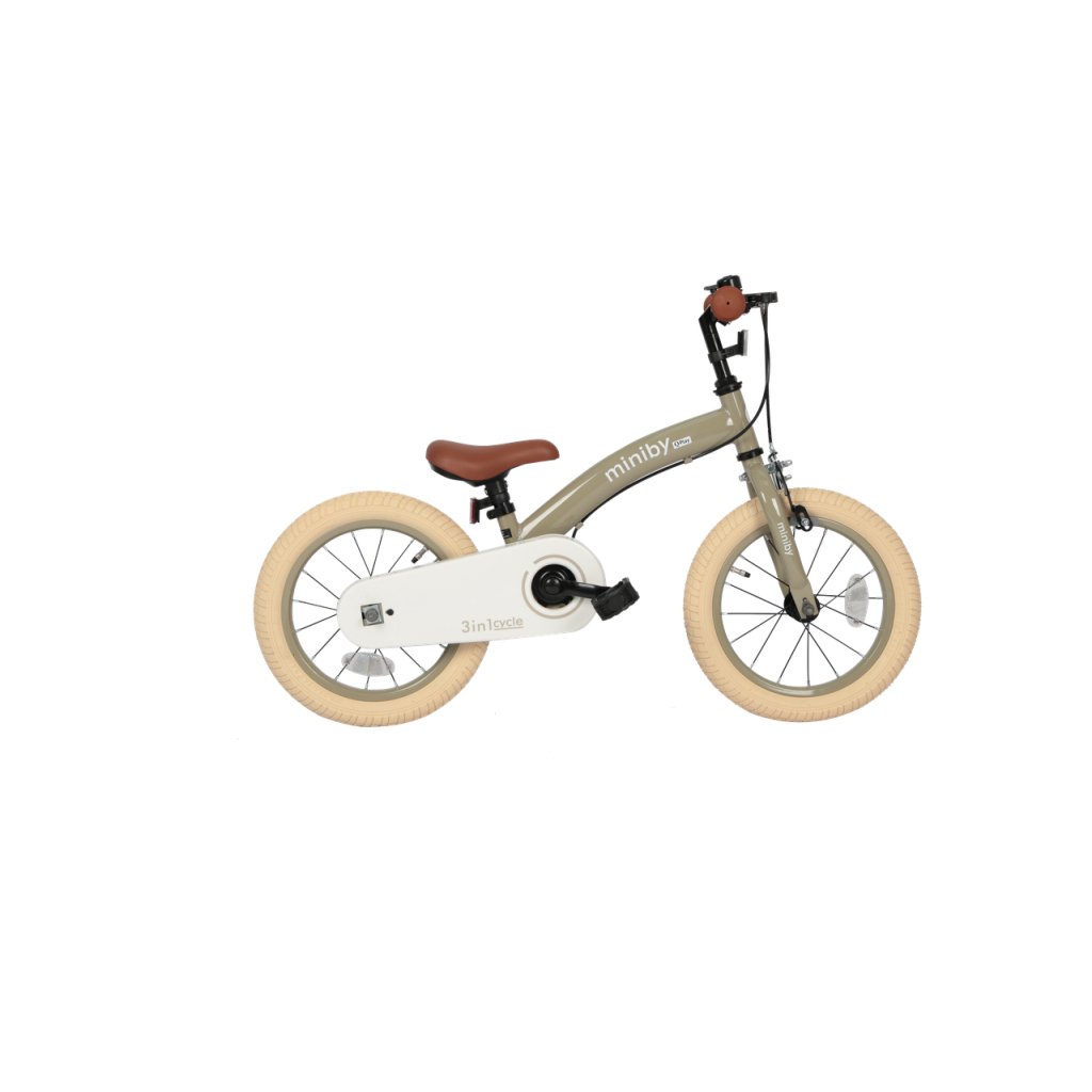 Дитячий велосипед QPlay Miniby 3 в1, біговел 14",Grey-Green (CB01MiniBy14GreyGreen) - фото 3 Дитячий велосипед QPlay Miniby 3 в1, біговел 14",Grey-Green (CB01MiniBy14GreyGreen) - фото 3