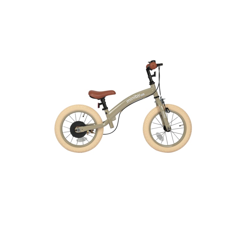 Дитячий велосипед QPlay Miniby 3 в1, біговел 14",Grey-Green (CB01MiniBy14GreyGreen) - фото 4