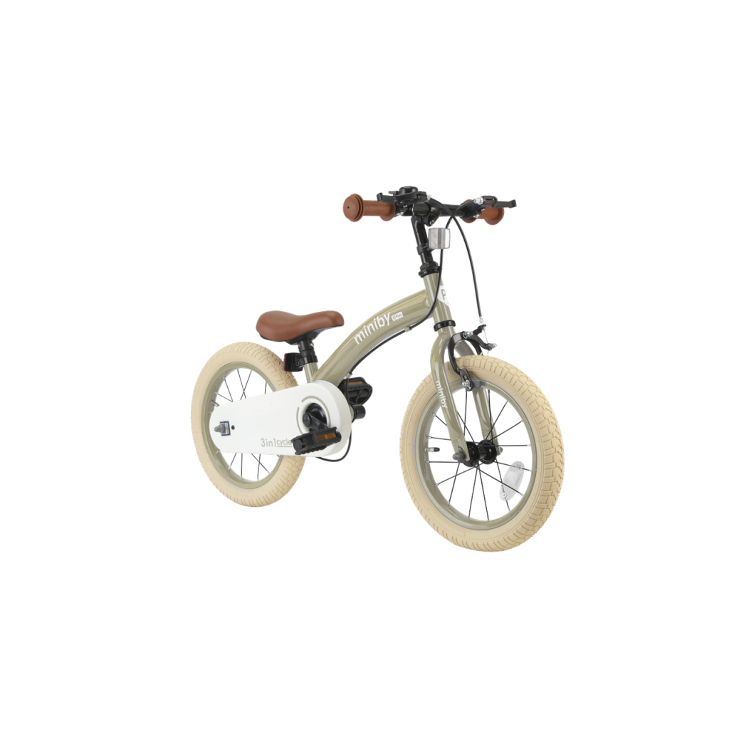Дитячий велосипед QPlay Miniby 3 в1, біговел 14",Grey-Green (CB01MiniBy14GreyGreen) - фото 5 Дитячий велосипед QPlay Miniby 3 в1, біговел 14",Grey-Green (CB01MiniBy14GreyGreen) - фото 5